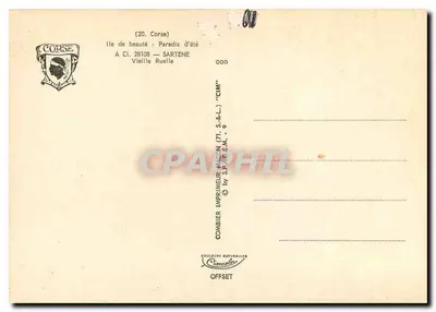 Sartène — Velha Ruela — CIM — Verso