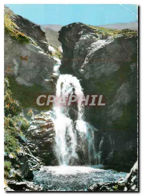Cachoeira do Saut du Laire — Estação de Inverno, Orcières — Editor Comber Imp. & Phot. (Macon)