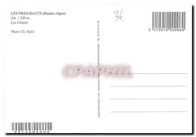 Les Près-Hauts — Chałupy — Wydawnictwo S.M.D. CIM — Rewers