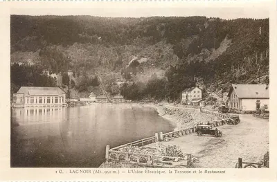 Lago Negro (Alt. 950 m) — A Usina Elétrica, a Terrasse e o Restaurante — Edição Gérard