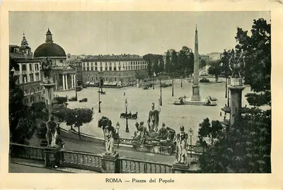 Roma — Piazza del Popolo — editor não visível