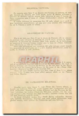 Rzym — Biblioteka Watykańska — Nieznany wydawca, numer serii nie widoczny — Rewers