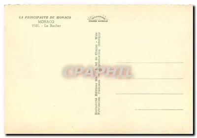 O Rocher — Mônaco — Edições Métichrome — Verso