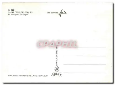 Saint-Cyr-les-Clés — La Madrague — Vista do porto — Les Editions Aris — Verso