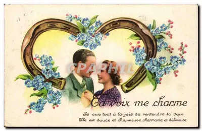 Coração feito com ferradura de cavalo — casal apaixonado — Éditions Chromophote, Lyon