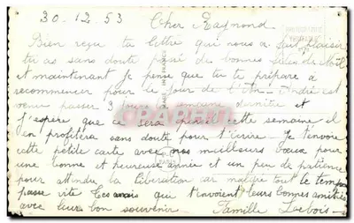 Casal jovem — cena de encontro — PC PARIS n°6699 — Verso