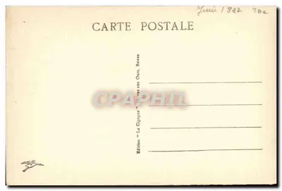 Katedra w ROUEN — Cour d'Albane — Wydawnictwo « Le Cigogne » — Rewers