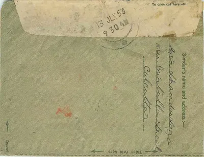 Bara Gangore, Kalabasta — Stad Jaipur — India, 1953 — Achterkant