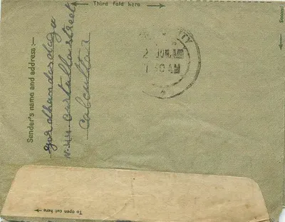 Calcutta — Letra interior — editor não visível — Verso