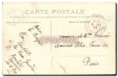 Environ de SAUMUR — SAINT-FLORENT — Château de Moc-Baril — Verso