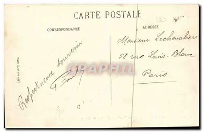 Saumur — Plac Teatru i dzielnica mostów — N.G. 28 — Rewers