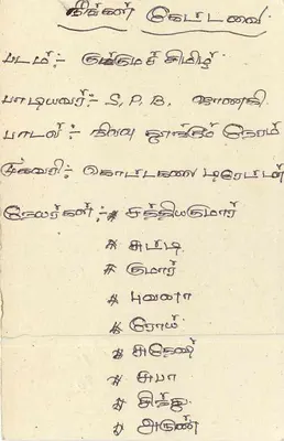 Carta postal Sri Lanka — texto em tâmil — selo de 75 centavos com carimbo — Verso