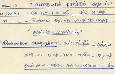 Sri Lanka — cartão postal com selo de 75 centavos — texto em tâmil — Verso