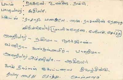 Carta postal Sri Lanka — serviço Tamil — destinatário em Beruwala — Verso