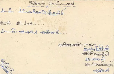 Sri Lanka — carta postal com selo de 75 centavos — editor Sri Lanka Post — Verso