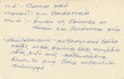 Nawasawa — Sri Lanka — Carta postal — Verso