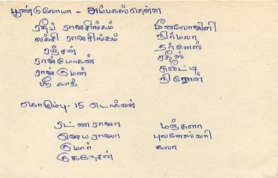 Sri Lanka — carte postale avec timbre 75 cents — éditeur Sri Lanka Post — Verso