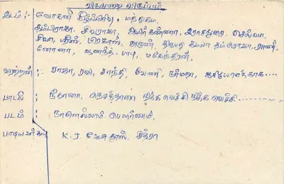 Sri Lanka — tarjeta postal con sello y texto en tamil — editor Sri Lanka Post — Reverso