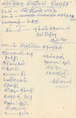 Sri Lanka — postcard with Tamil stamp and writing — Back