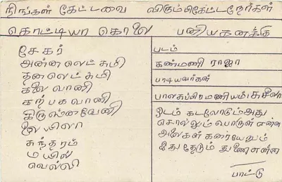 Sri Lanka — carte postale avec timbre et cachet postal — éditeur inconnu — Verso