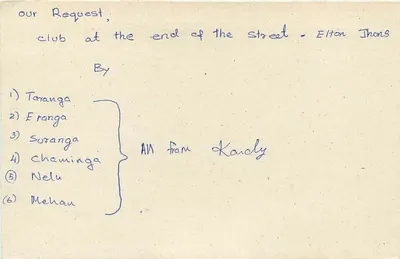 Sri Lanka — Carta postal com selo de 75 centavos — editor desconhecido — Verso