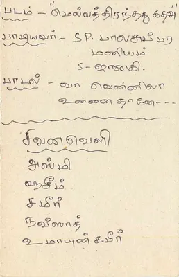 Carte postale de Sri Lanka — Tamil Service — SLBC — Colombo — Verso