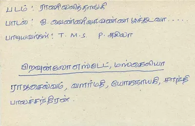 Colombo — Sri Lanka — Cartolina postale — Verso