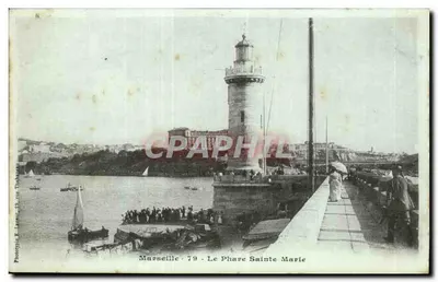 Marselha - O Farol de Santa Maria — Fototipia K. Lavaur, 19, rue Thudan