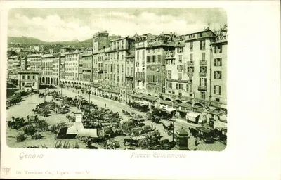 Gênova — Piazza Caricamento — Dr. Trenkler Co., Lipsia, 5667 M