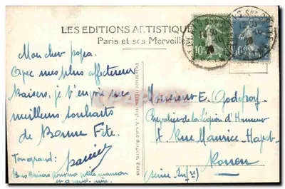 Paris — A Rue Soufflot e o Panteão — LIP — Verso