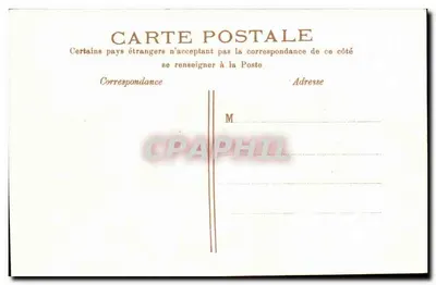 Paryż. Katedra Madeleine — widok fasady neoklasycznej z karety konnej — wydawca Paryż, numer serii nie widoczny — Rewers