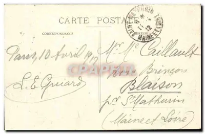 Parijs — La Madeleine — Onbekende uitgever, n° 16 — Achterkant