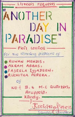 Un Altro Giorno in Paradiso — Phil Collins — Richieste dei Ascoltatori — Cartolina Postale dello Sri Lanka — Verso