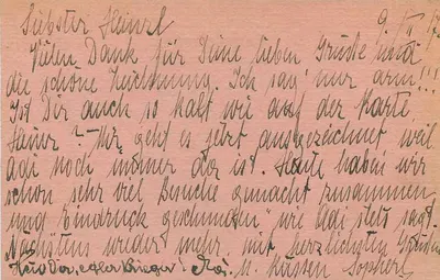 Tábori-Levelezőlap — carta postal de campo de concentração — editor Feldpostkarte, Viena 50 — Verso