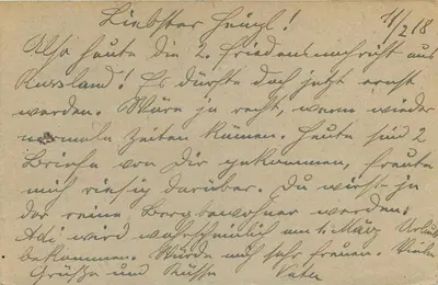 Feldpostkorrespondenzkarte — Feldpost da 3ª armada — K.u.k. Feldpostamt Nr. 511, Viena — Verso