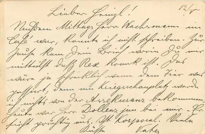Feldpostkarte — Feldpost 431 — Wiener Feldpost 1917 — Rewers
