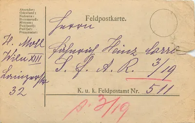 Odesa — Feldpostkarte da 3ª armada imperial — Feldpostamt Nr. 511