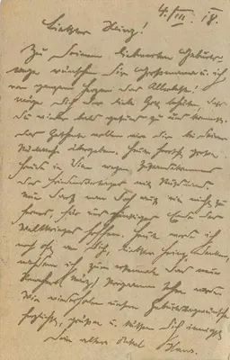 Carta postale militare dell'Autriche-Ungheria — editore Feldpostamt Wien 53 — Verso