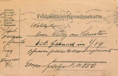 Volhínia — Feldpostkorrespondenzkarte do exército austríaco-húngaro — editor desconhecido, número de série não visível