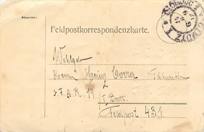 Feldpostkorrespondenzkarte — Feldpost 431 — Norwegen