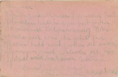 Tábori-Levelező-Lap — Feldpostkorrespondenzkarte — A. u. K. Schwarzes Feldartillerieregiment — Verso