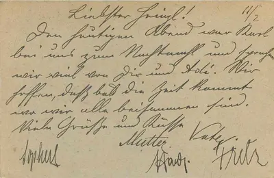 Wiedeń — Feldpostkorrespondenzkarte 3. batalionu — Feldpostamt Nr. 511 — Rewers