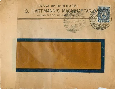 G. Hartmann's Maskinaffär — Helsínquia — Finska Aktiebolaget