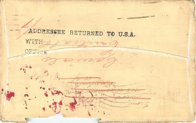 Campo de Beaumont-le-Roger — Editor: U.S. Post Office — Número de série: 3 centavos — Verso