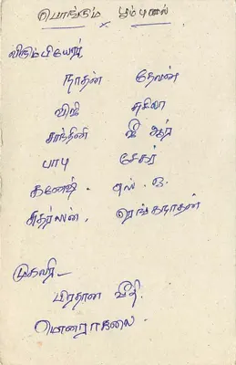 Sri Lanka — cartão postal com selo de 75 roupias — texto em tâmil — Verso
