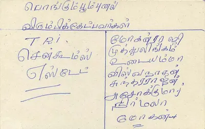 Sri Lanka — tarjeta postal con sello de 75 centavos — editor Sri Lanka Post — Reverso