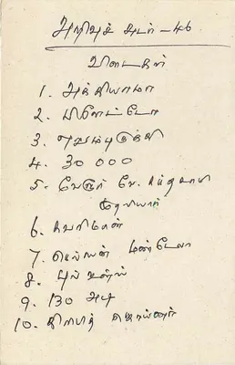Sri Lanka — tarjeta postal con sello y texto manuscrito — editor desconocido — Reverso