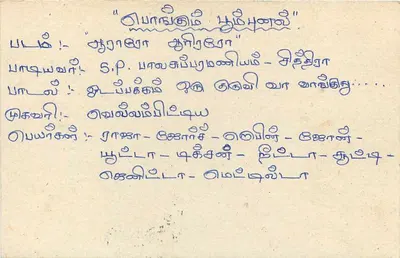 Carta postal Sri Lanka — texto em tamil — carimbo de 75 centavos com carimbo — Verso