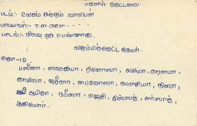Sri Lanka — carte postale avec texte en tamoul — éditeur Sri Lanka Post — Verso