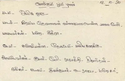 Sri Lanka — carta postal com selo e texto em tâmil — editor Sri Lanka Post — Verso